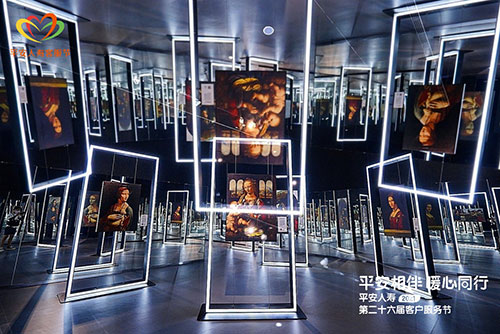 上海致敬达芬奇光影艺术展览展会活动拍摄
